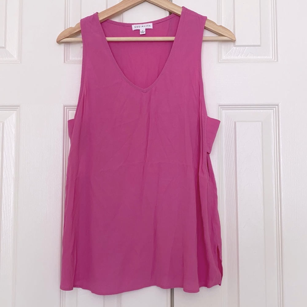 Nordstrom Socialite Hot Pink/Fusia tank top. Size M.